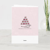 2e verjaardag van de bruiloft van katoen feestdagen kaart (Achterkant)