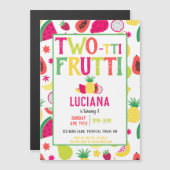 2e verjaardag van de geboorte van de bietenpartij  magnetische uitnodiging (Voorkant / Achterkant)