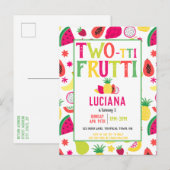 2e verjaardag van de geboorte van de bietenpartij uitnodiging briefkaart (Voorkant / Achterkant)