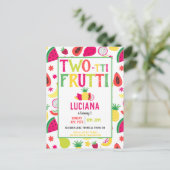 2e verjaardag van de geboorte van de bietenpartij uitnodiging briefkaart (Staand voorkant)