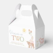 2e verjaardag van de landdieren op de werf bedankdoosjes (Achterkant)