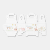 2e verjaardag van de landdieren op de werf bedankdoosjes (Uitgevouwen)