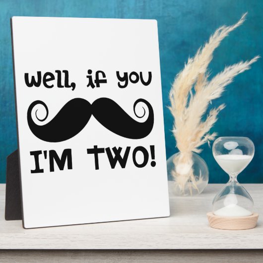 2e verjaardag van de Mustache Fotoplaat (Zijkant)
