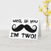 2e verjaardag van de Mustache Kaart (Gele Bloem)