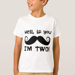 2e verjaardag van de Mustache T-shirt