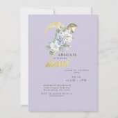 2e verjaardag van de Paarse uitnodiging voor Pony (Voorkant)