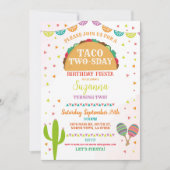 2e verjaardag van de Taco Fiesta Birthday Party Me Kaart (Voorkant)