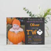 2e verjaardag van de uitnodiging tot foto van Hall (Staand voorkant)