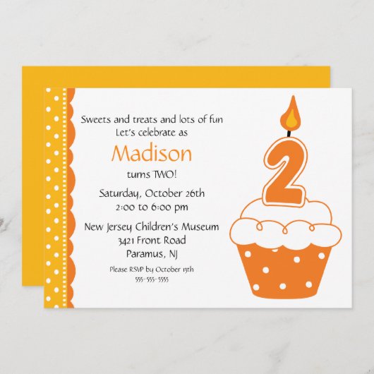 2e verjaardag van de uitnodiging tot het indienen (Voorkant / Achterkant)