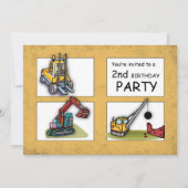2e verjaardag van de uitnodiging van Birthday Truc (Voorkant)