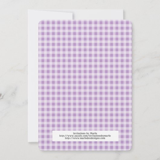 2e verjaardag van de uitnodiging van de Birthday C (Achterkant)