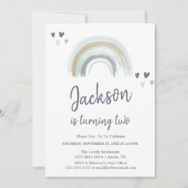 2e verjaardag van de uitnodiging van de blauwe Boh