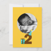 2e verjaardag van de uitnodiging van de Kinderpart (Achterkant)