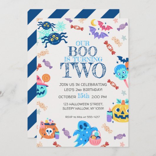 2e verjaardag van de uitnodiging van de partij Hal (Voorkant / Achterkant)