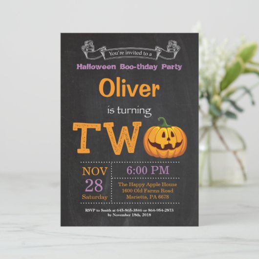 2e verjaardag van de uitnodiging van de partij Hal (Staand voorkant)