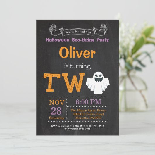 2e verjaardag van de uitnodiging van de partij Hal (Staand voorkant)