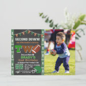 2e verjaardag van het Football van de partij Chalk Kaart (Staand voorkant)