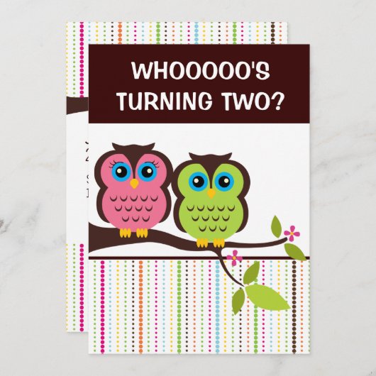 2e verjaardag van het thema van de oppositiepartij kaart (Voorkant / Achterkant)