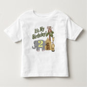 2e verjaardag van Safari Kinder Shirts (Voorkant)
