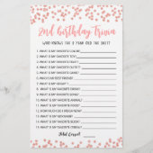 2e verjaardag van Trivia editable game (Voorkant)