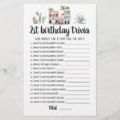 2e verjaardag van Trivia editable game (Voorkant)