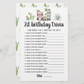 2e verjaardag van Trivia editable game (Voorkant / Achterkant)