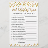 2e verjaardag van Trivia editable game (Voorkant)