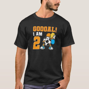 2e verjaardag Voetdag Voetbal Vertrouwde dag Parti T-shirt