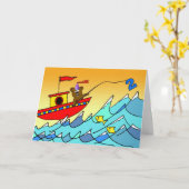 2e Verjaardag voor Kind, Feest Beer Gevist Kaart (Gele Bloem)