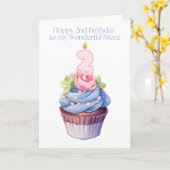  2e verjaardag voor mijn lieve nichtje kaart (Gele Bloem)