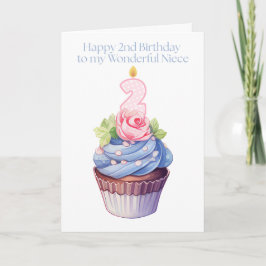  2e verjaardag voor mijn lieve nichtje kaart