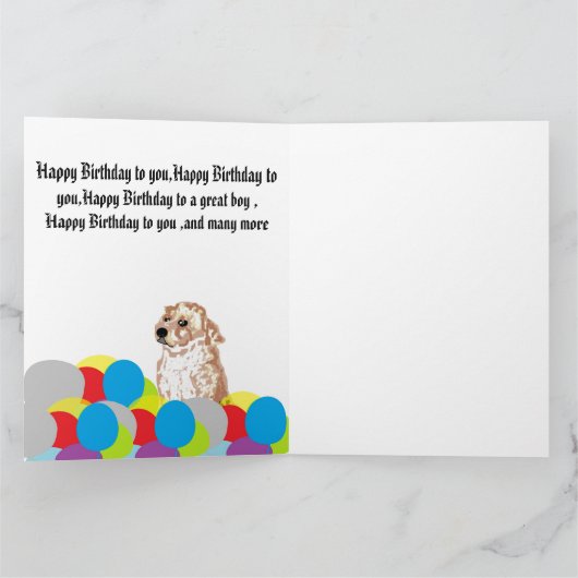 2e verjaardag Wenskaart : Labrador Retriever Kaart (Binnen)