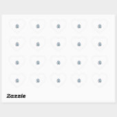 2e verjaardag Zeeschildpad Vintage Gravure Ontwerp Hart Sticker (Vel)