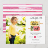 2e Verjaardag Zomer ijsfeest Kaart (Voorkant / Achterkant)