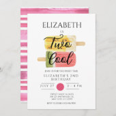 2e verjaardag zomerpopsikel kaart (Voorkant / Achterkant)