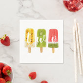 2e verjaardag zomerpopsikel servet (Insitu)