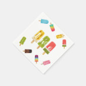 2e verjaardag zomerpopsikel servet (Hoek)