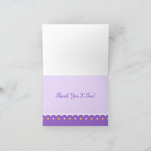 2e verjaardags Twincess kaart (Binnen)