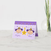 2e verjaardags Twincess kaart (Voorkant)