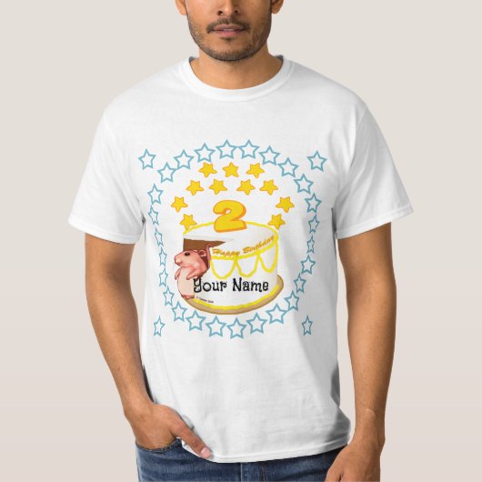 2e Verjaardagsfeest Muis verjaardag T-shirts (Voorkant)