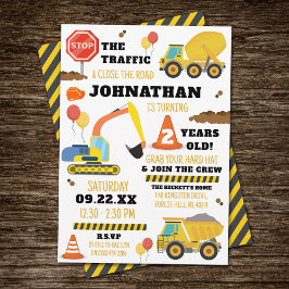 2e verjaardagsfeestje bouw kaart