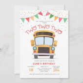 2e verjaardagsfeestje in de bus kaart (Voorkant)