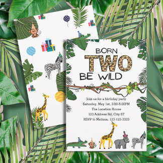 2e verjaardagsfeestje, Oerwouden, wild Kaart