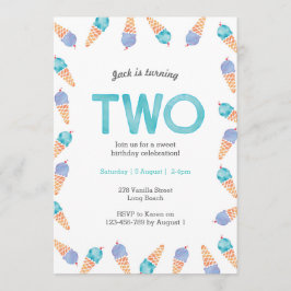 2e verjaardagsfeestje | Uitnodiging voor ijs