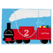2e verjaardagstrein gepersonaliseerd groot cadeauzakje (Achterkant)