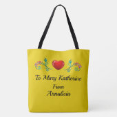 2e versie Vriendschap of Familie - ZIE ACHTERKANT Tote Bag (Achterkant)
