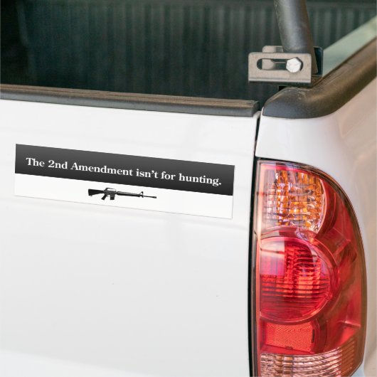 2e wijziging Bumpersticker (Op Truck)