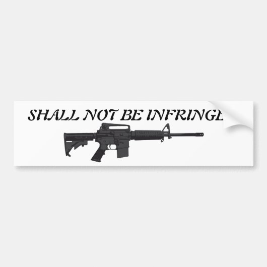2e wijziging Bumpersticker - AR-15 (Voorkant)