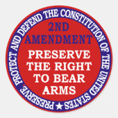 2e wijziging Circle Round Sticker (Voorkant)