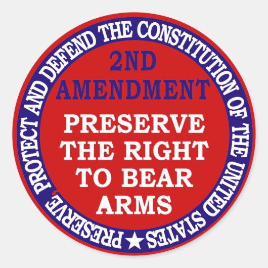 2e wijziging Circle Round Sticker (Voorkant)